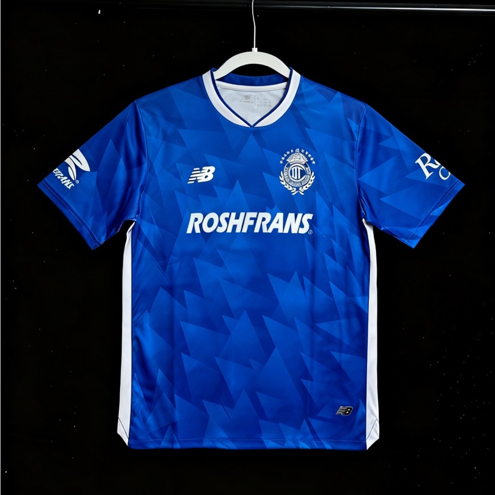New Balance Men's Blue and White Sports Jersey